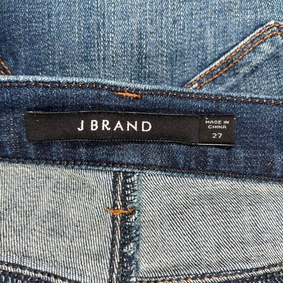 J Brand Women's Size 27 Dark Wash Open Hem Jeans - Picture 8 of 10